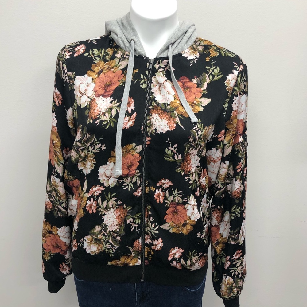 Floral Bomber Jacket